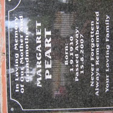 PEART Margaret 1930-2007