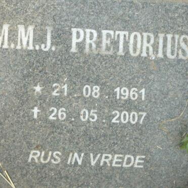 PRETORIUS M.M.J. 1961-2007