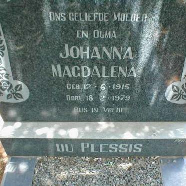 PLESSIS Johanna Magdalena, du 1915-1979