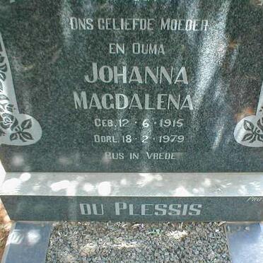 PLESSIS Johanna Magdalena, du 1915-1979