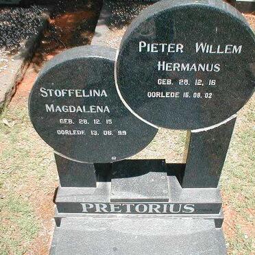 PRETORIUS Pieter Willem Hermanus 1916-2002 &amp; Stoffelina Magdalena 1915-1999