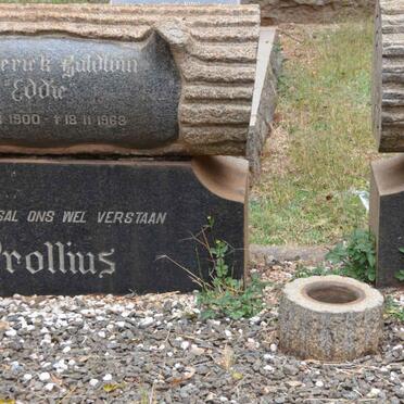 PROLLIUS Frederick Goldwin 1900-1963 &amp; Marthina Jacoba 1907-1974