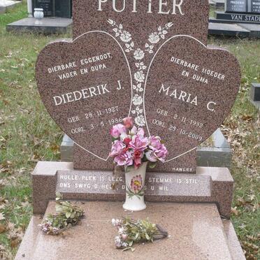 PUTTER Diederik J. 1927-1986 &amp; Maria C. 1932-2009