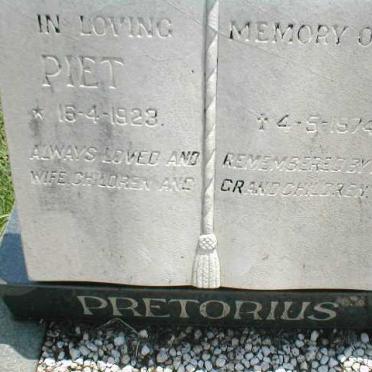 PRETORIUS Piet 1923-1974