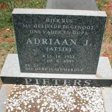 PIETERS Adriaan J. 1922-1995