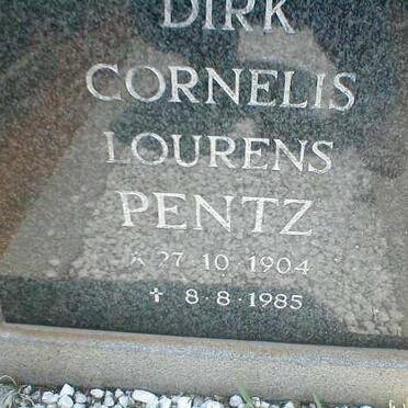 PENTZ Dirk Cornelis Lourens 1904-1985