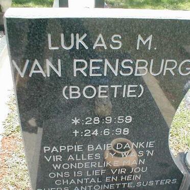 RENSBURG Lukas, van 1959-1998