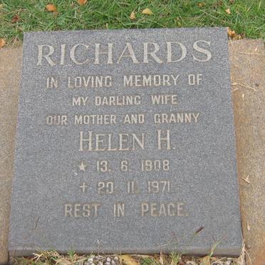 RICHARDS Helen H. 1908-1971