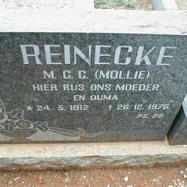 REINECKE M.G.C. 1912-1976