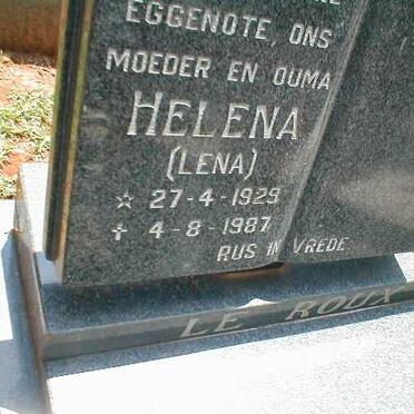 ROUX Helena, le 1929-1987