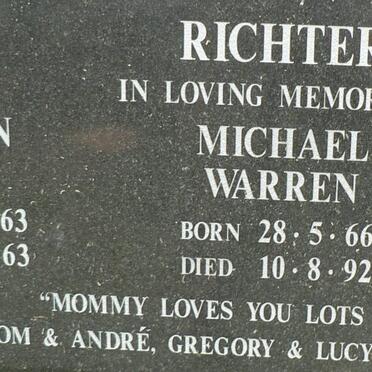 RICHTER Gordon Alan 1963-1963 :: RICHTER Robert Farrell 1964-1995 :: RICHTER Michael Warren 1966-1992