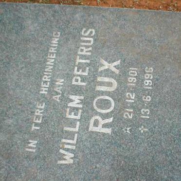 ROUX Willem Petrus 1901-1996