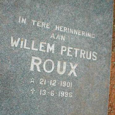 ROUX Willem Petrus 1901-1996