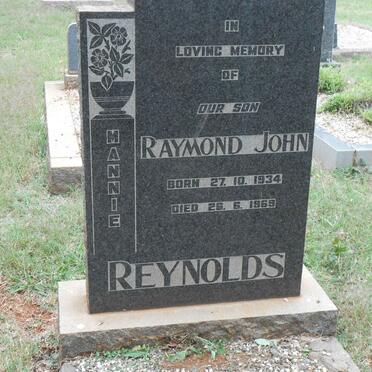 REYNOLDS Raymond John 1934-1969