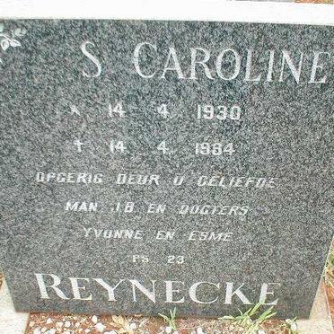 REYNECKE S. Caroline 1930-1984