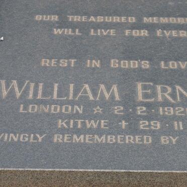 RUMBELOW William Ernest 1920-1991