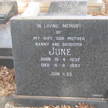 ROBERTSON Hugh Macleod 1929-1999 &amp; June 1932-1987