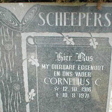 SCHEEPERS Cornelius C. 1916-1971