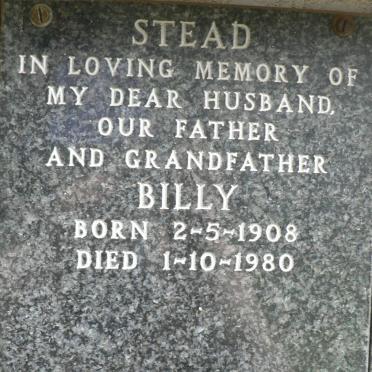 STEAD Billy 1908-1980