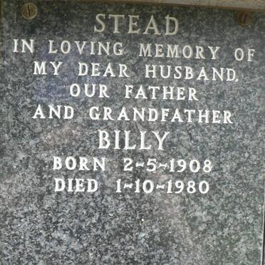 STEAD Billy 1908-1980