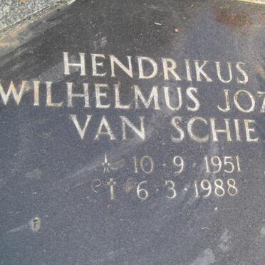 SCHIE Hendrikus Wilhelmus Jozef, van 1951-1988