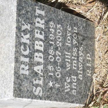 SLABBERT Ricky 1949-2003