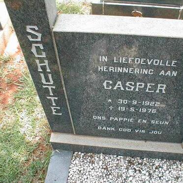 SCHUTTE Casper 1922-1976