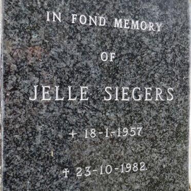 SIEGERS Jelle 1957-1982