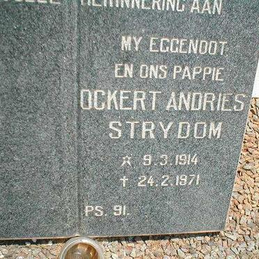 STRYDOM Ockert Andries 1914-1971