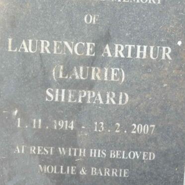SHEPPARD Laurence Arthur 1914-2007