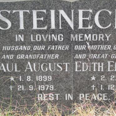 STEINECKE Paul August 1899-1979 &amp; Edith Elfrie? 1903-1990