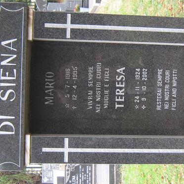 SIENA Mario, di 1916-1995 &amp; Teresa 1924-2002