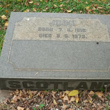 SCOTLAND Jock 1916-1973