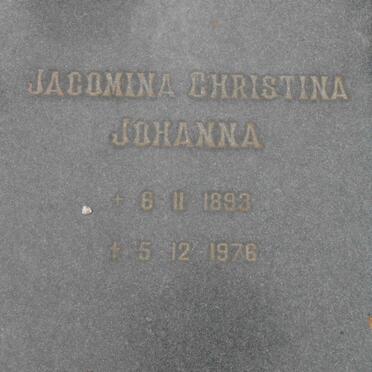 SNYMAN Johannes Jacobus 1897-1981 &amp; Jacomina Christina Johanna 1893-1976
