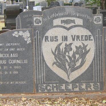 SCHEEPERS Nicolaas Gerhardus Cornelis 1883-1961 &amp; Susara Hendrika VERMAAK 1900-1982