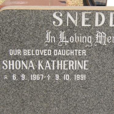 SNEDDEN Shona Katherine 1967-1991