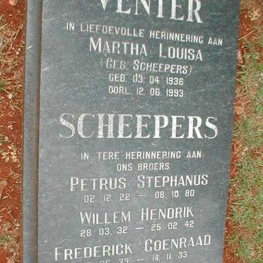 SCHEEPERS :: VENTER