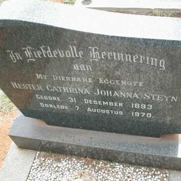 STEYN Hester Cathrina Johanna 1893-1970