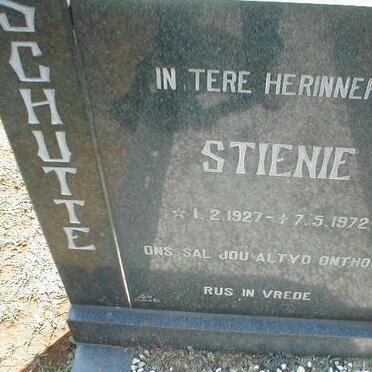 SCHUTTE Stienie 1927-1972