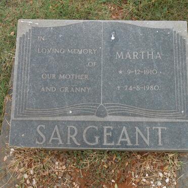 SARGEANT Martha 1910-1980