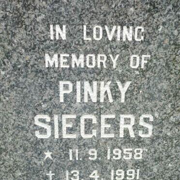 SIEGERS Pinky 1958-1991