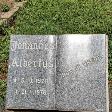 STOEMAN Johannes Albertus 1928-1976
