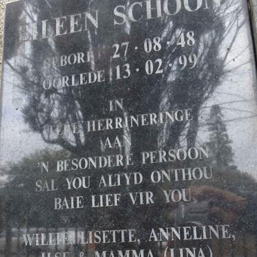 SCHOON Eileen 1948-1999