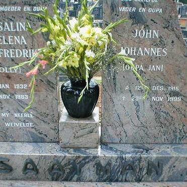 SAAYMAN John Johannes 1915-1999 &amp; Rosalina Helena Fredrika 1932-1983