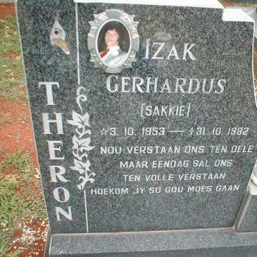THERON Izak Gerhardus 1953-1982