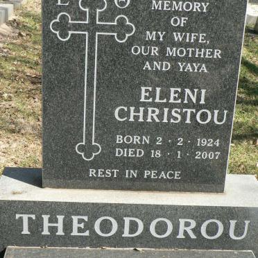 THEODOROU Eleni Christou 1924-2007