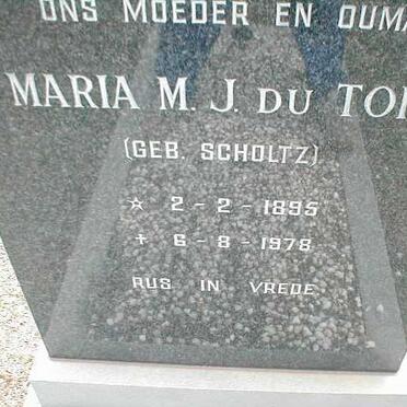 1TOIT Maria M.J., du nee SCHOLTZ 1895-1978
