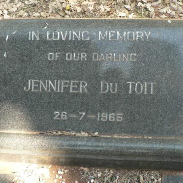 TOIT Jennifer, du -1965