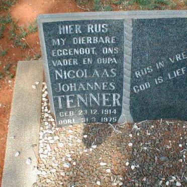 TENNER Nicolaas Johannes 1914-1975
