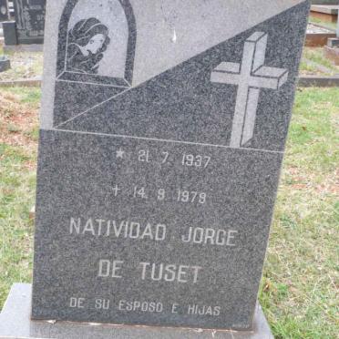 TUSET Natividad Jorge, de 1937-1979